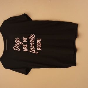 "Dogs are my favorite people" tee, sz 4-6 (S)